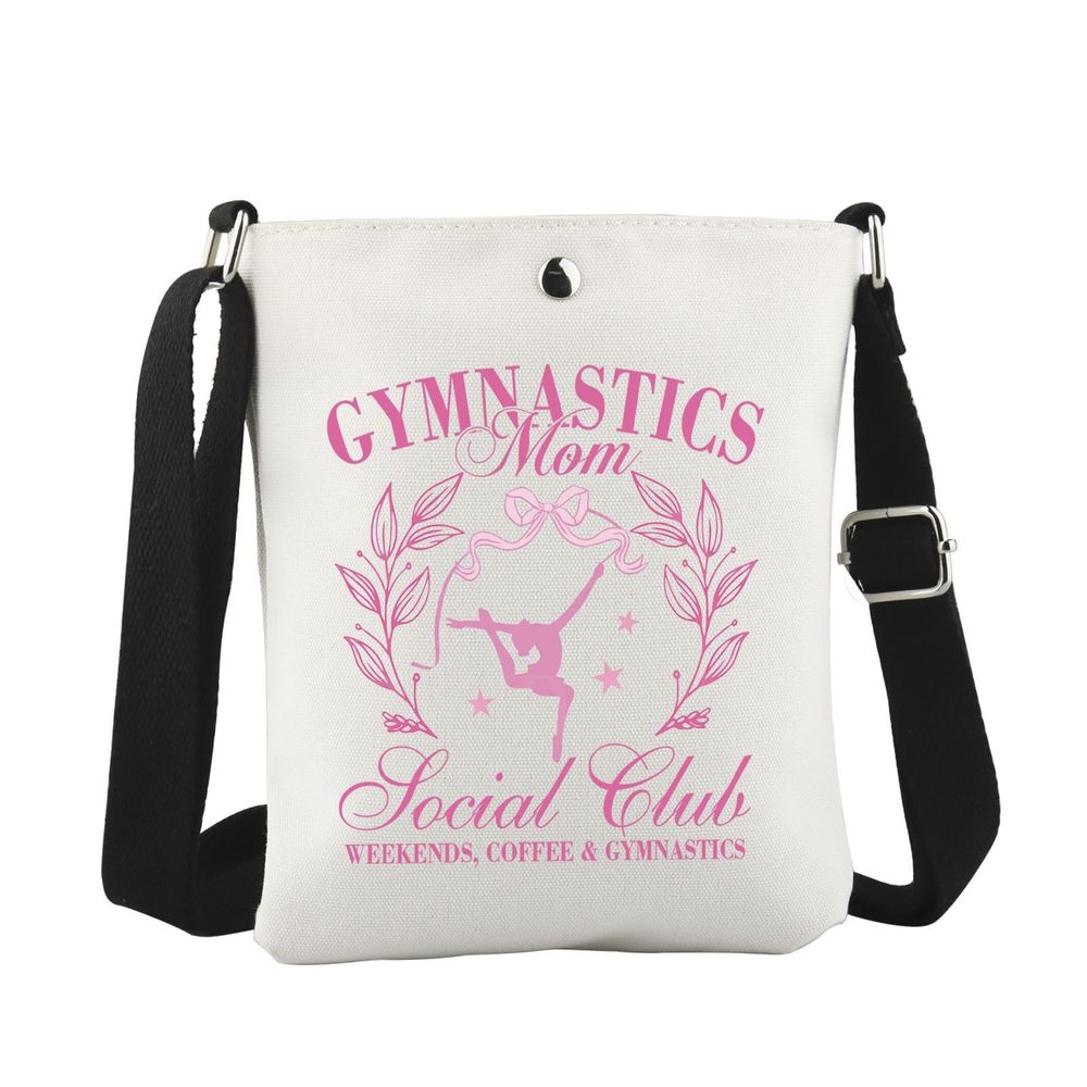 Gymnastics Mom Social Club Crossbody Bag Gymnastics Party Gift Gymnast :3